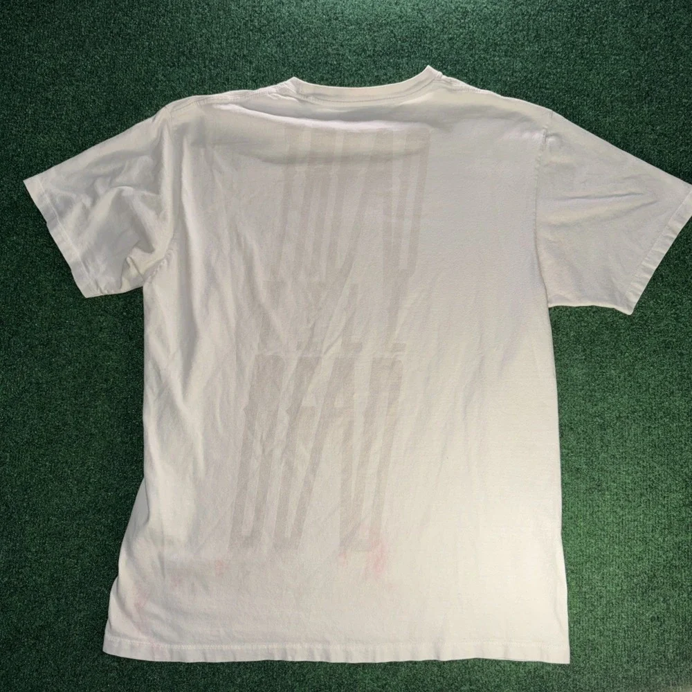 Vintage Fox Racing White Graphic T Shirt Size Large Y2K